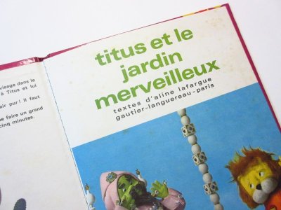 画像4: 【人形絵本】「Le Petit Lion titus et le jardin merveilleux」1970年