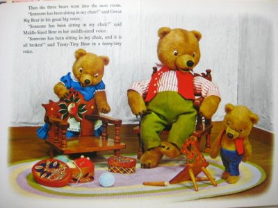 画像3: 【人形絵本】飯沢匡/土方重巳「Coldilocks and the Three Bears」1985年 ※3びきのくま