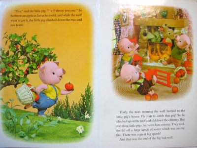 画像3: 【人形絵本】飯沢匡／土方重巳「THE THREE LITTLE PIGS」1970年