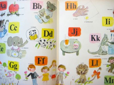 画像1: 西巻茅子「Picture book Dictionary2 School Life」 ※レコード付き